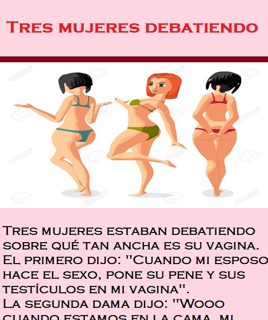 Tres mujeres debatiendo