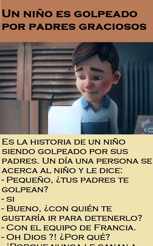 Un niño es golpeado por padres graciosos