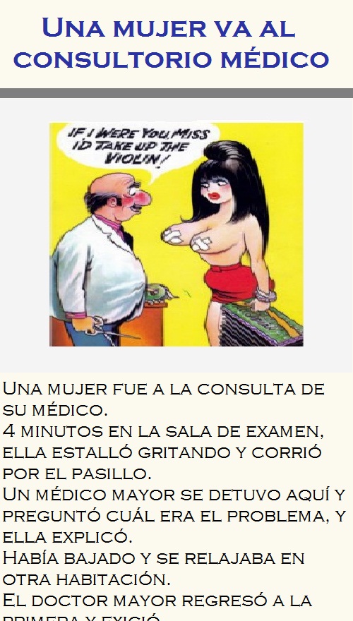 Una mujer va al consultorio médico