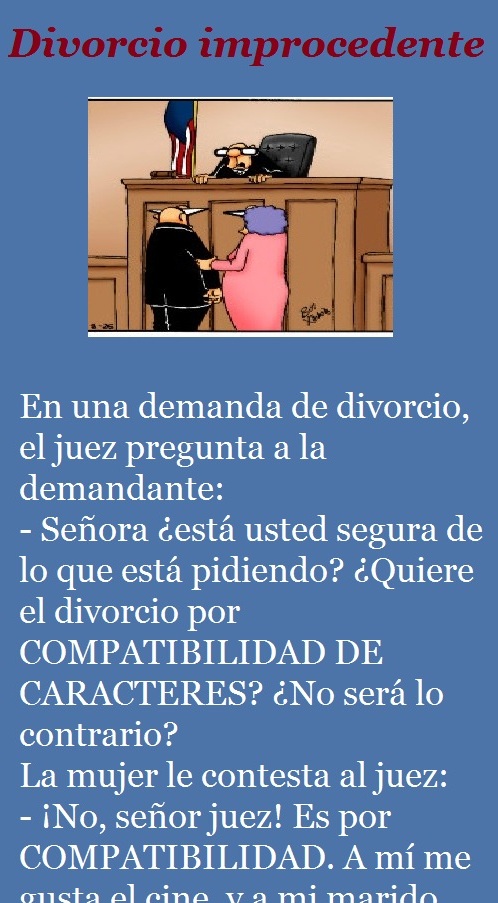 Divorcio improcedente