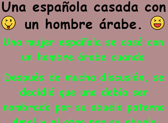 Una española casada con un hombre árabe