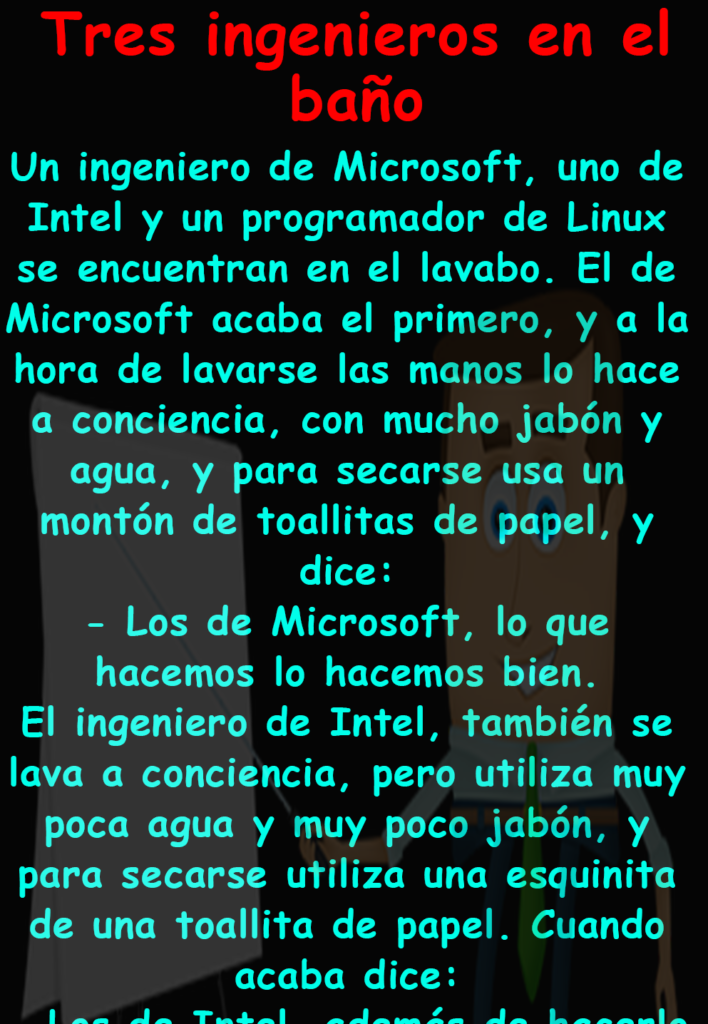 Tres ingenieros en el baño