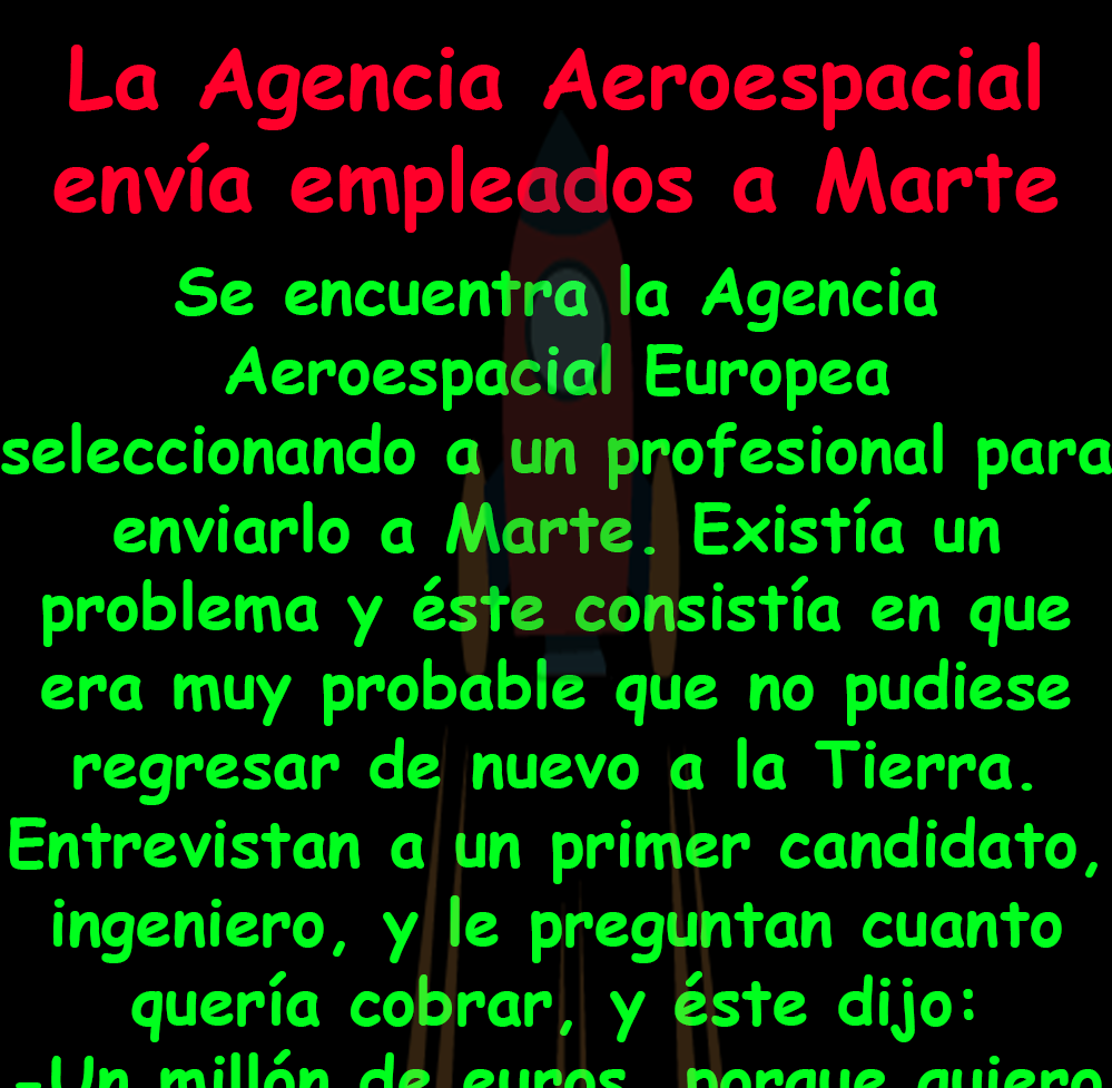 La Agencia Aeroespacial envía empleados a Marte