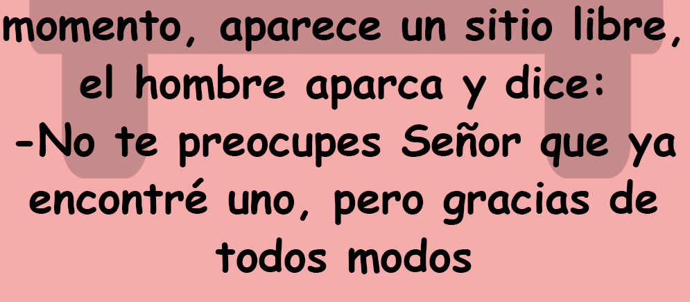 Un abogado buscando un estacionamiento