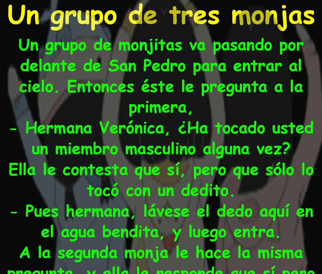 Un grupo de tres monjas