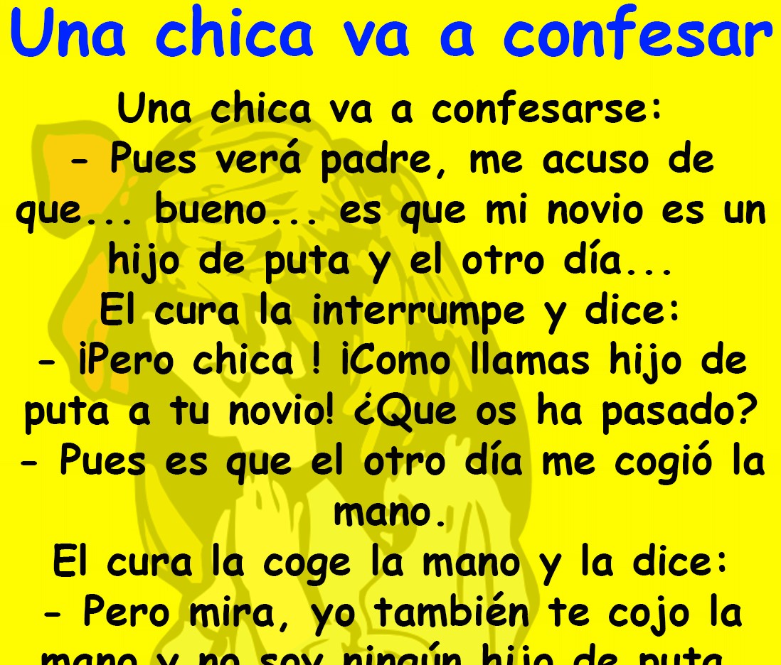 Una chica va a confesar