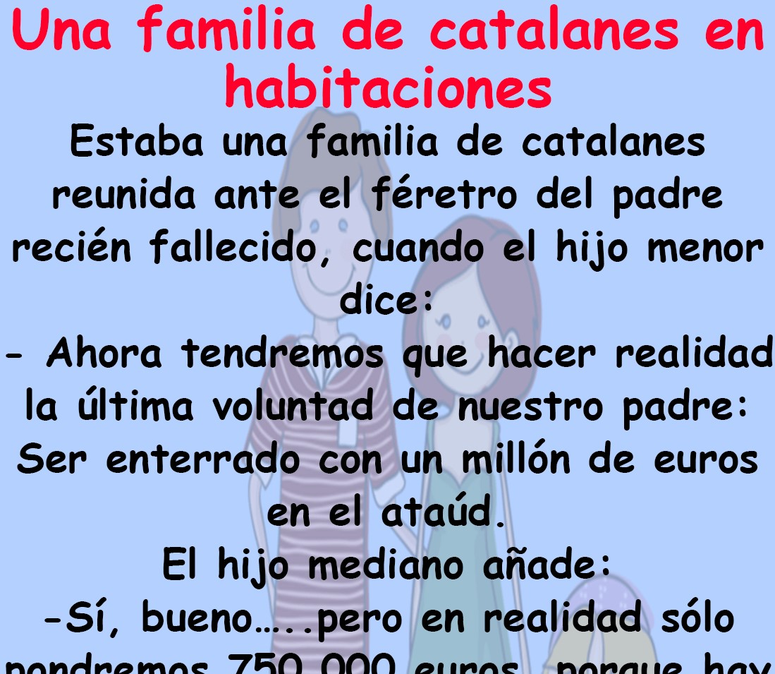 Una familia de catalanes en habitaciones