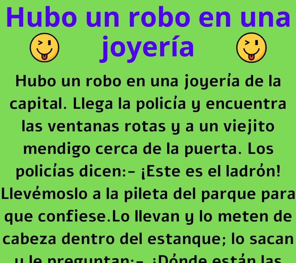 Hubo un robo en una joyería