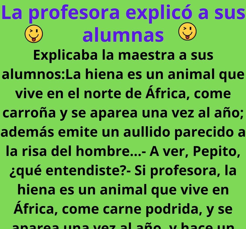 La profesora explicó a sus alumnas