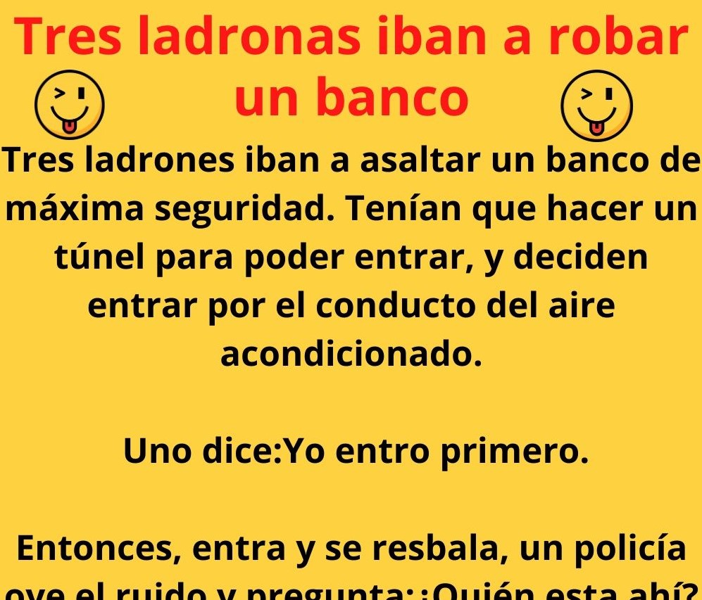 Tres ladronas iban a robar un banco