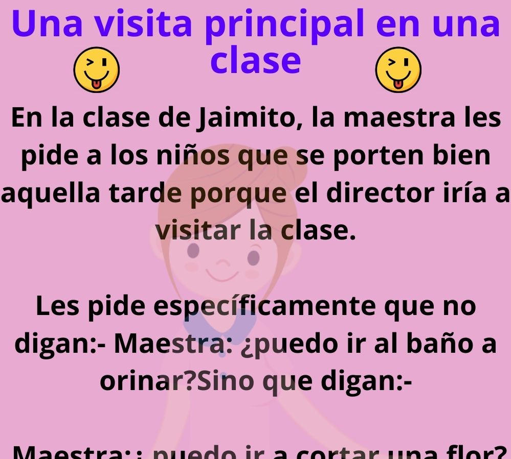 Una visita principal en una clase