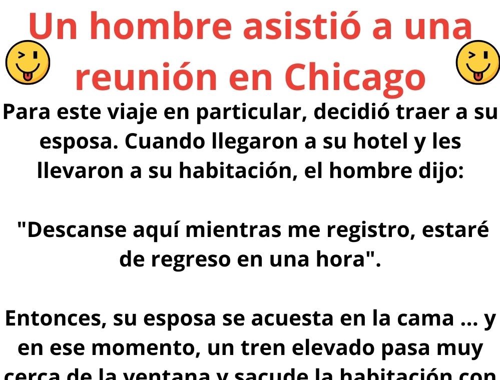 Un hombre asistió a una reunión en Chicago