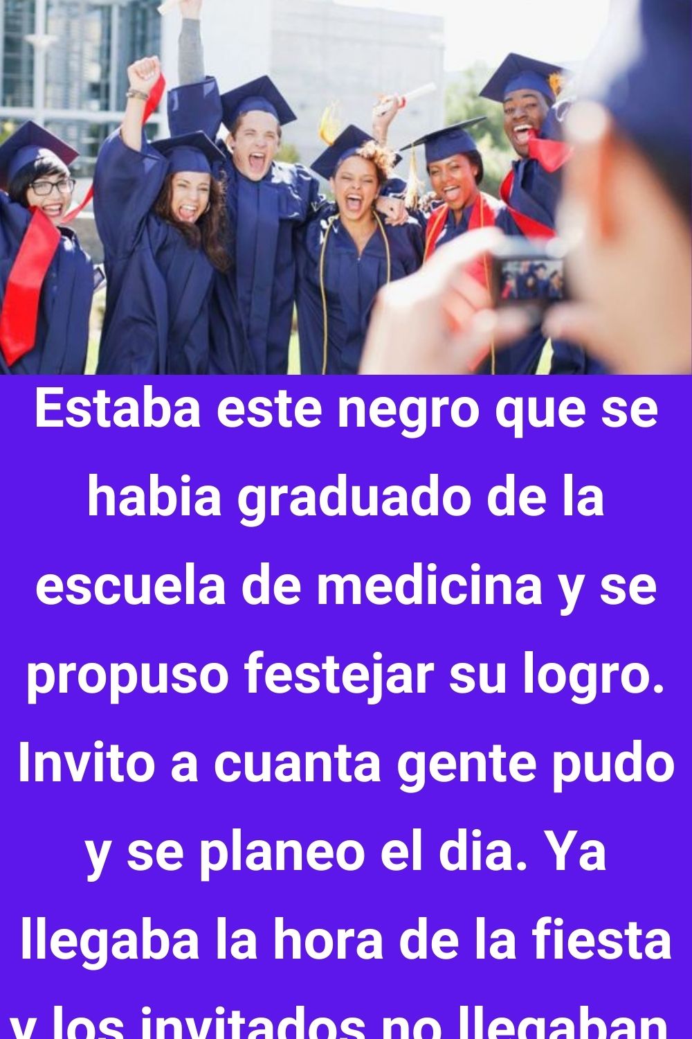 Negro que se habia graduado de la escuela de medicina