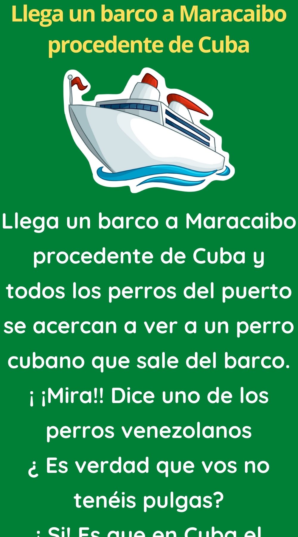 Llega un barco a Maracaibo procedente de Cuba