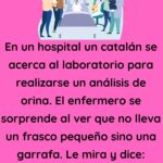 En un hospital un catalán se acerca al laboratorio