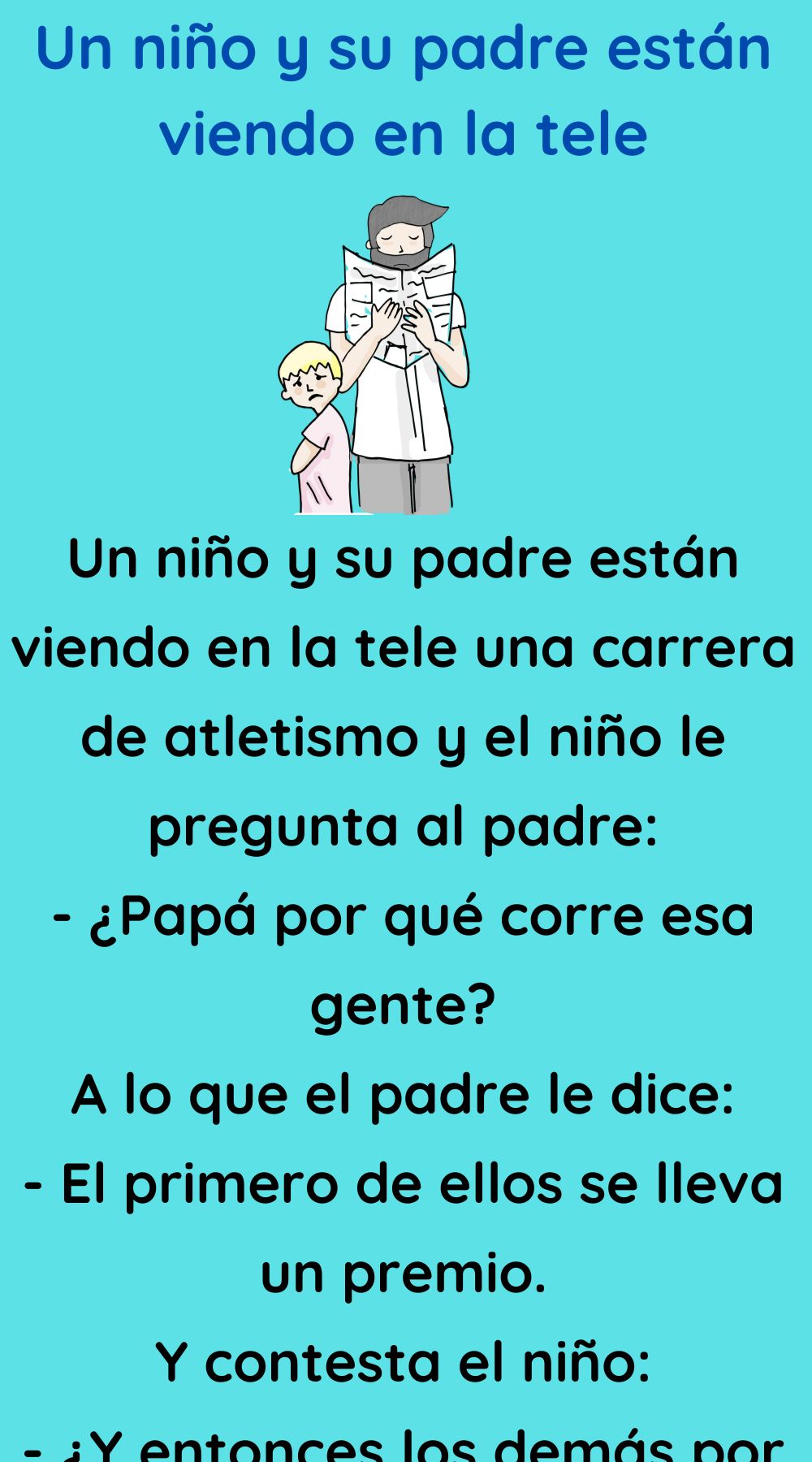 Un niño y su padre están viendo en la tele