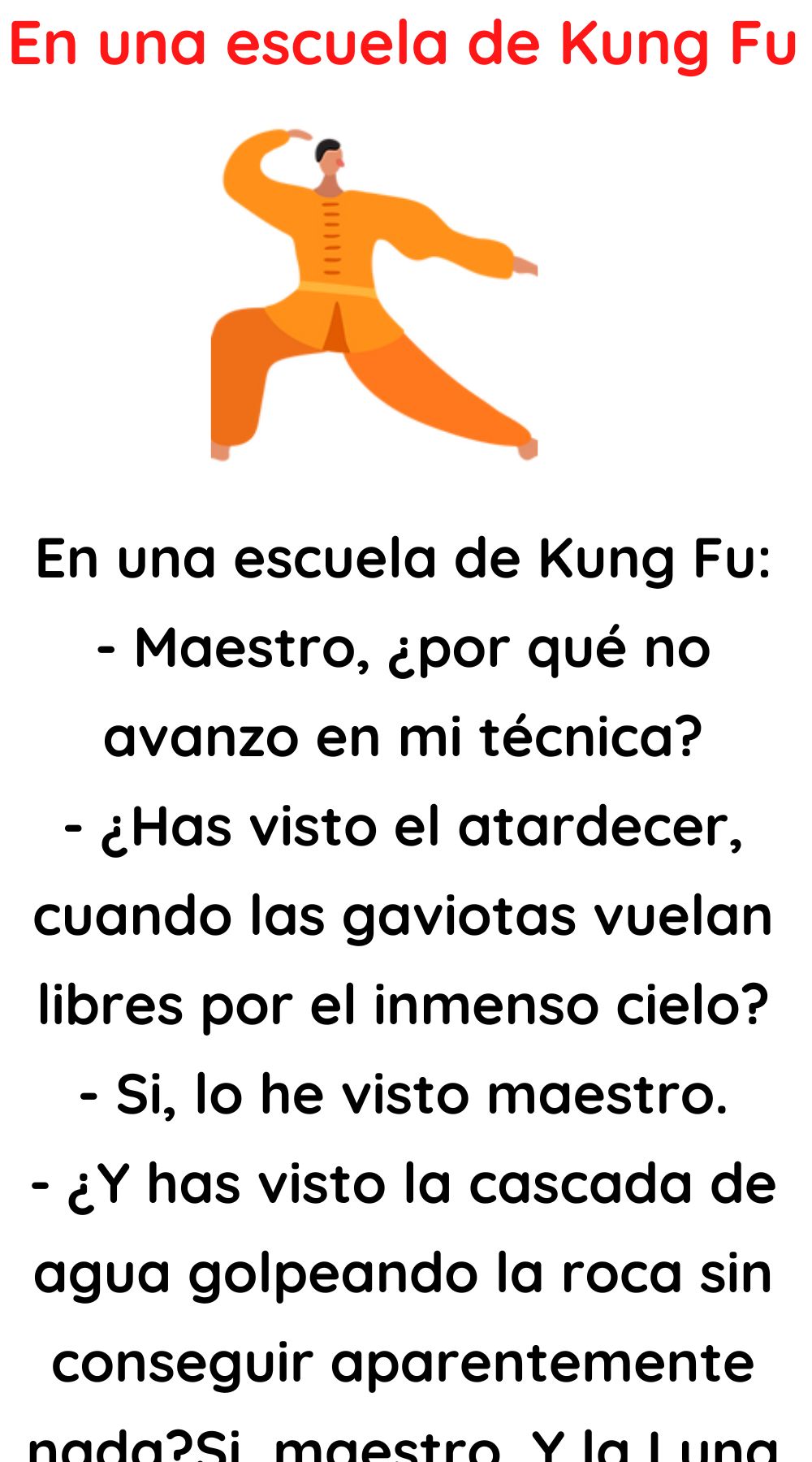 En una escuela de Kung Fu