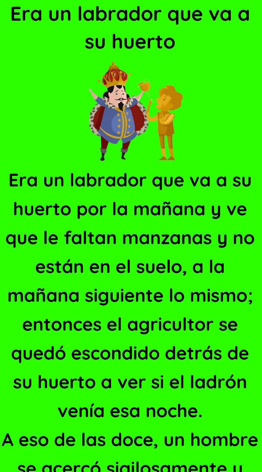 Era un labrador que va a su huerto