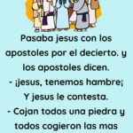 Pasaba jesus con los apostoles por el decierto