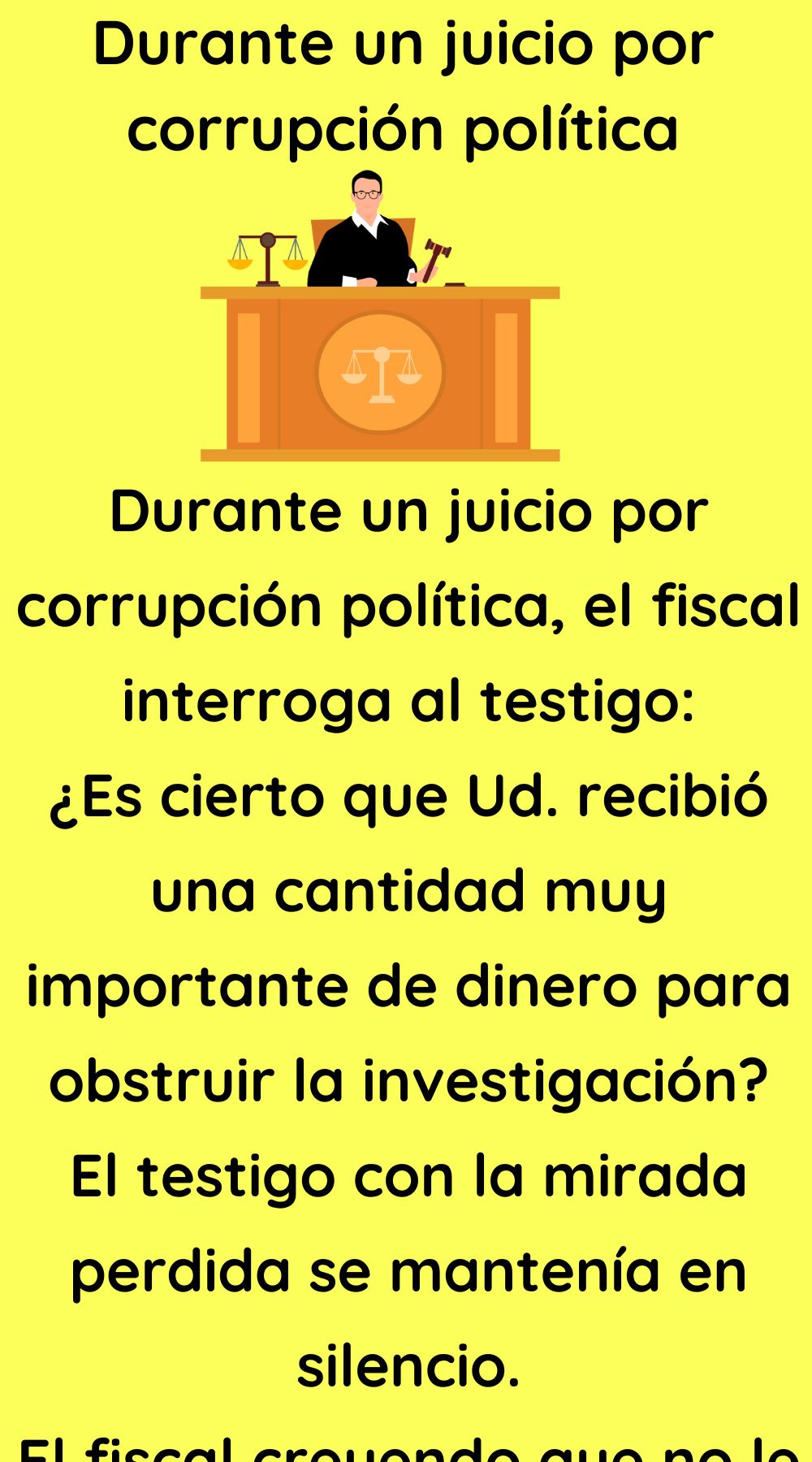 Durante un juicio por corrupción política