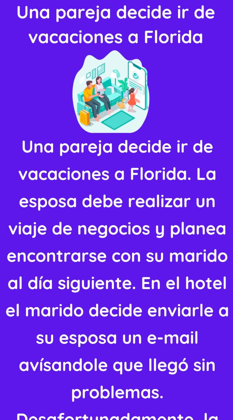 Una pareja decide ir de vacaciones a Florida