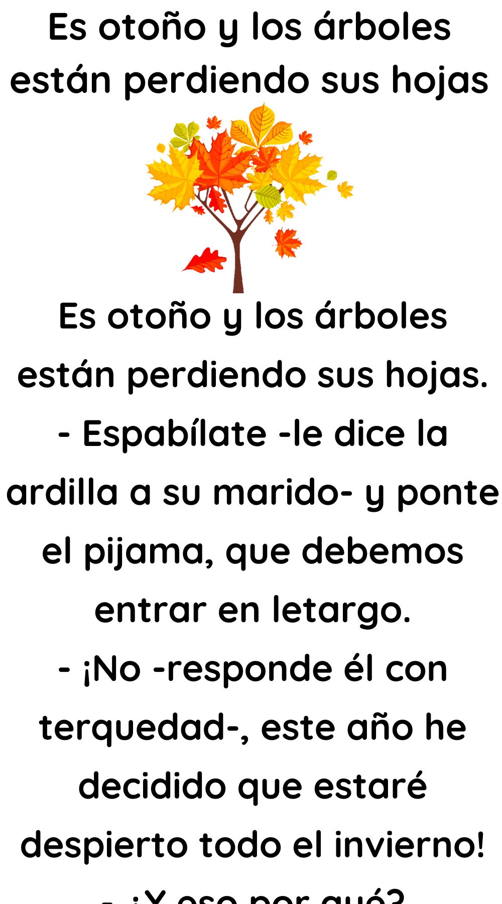 Es otoño y los árboles están perdiendo sus hojas