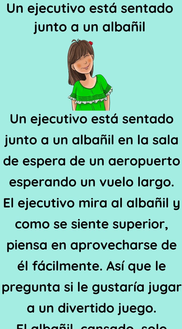 Un ejecutivo está sentado junto a un albañil