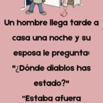 Un chico llega tarde a casa una noche