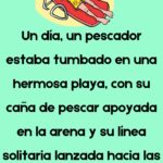Un pescador estaba tumbado en la playa