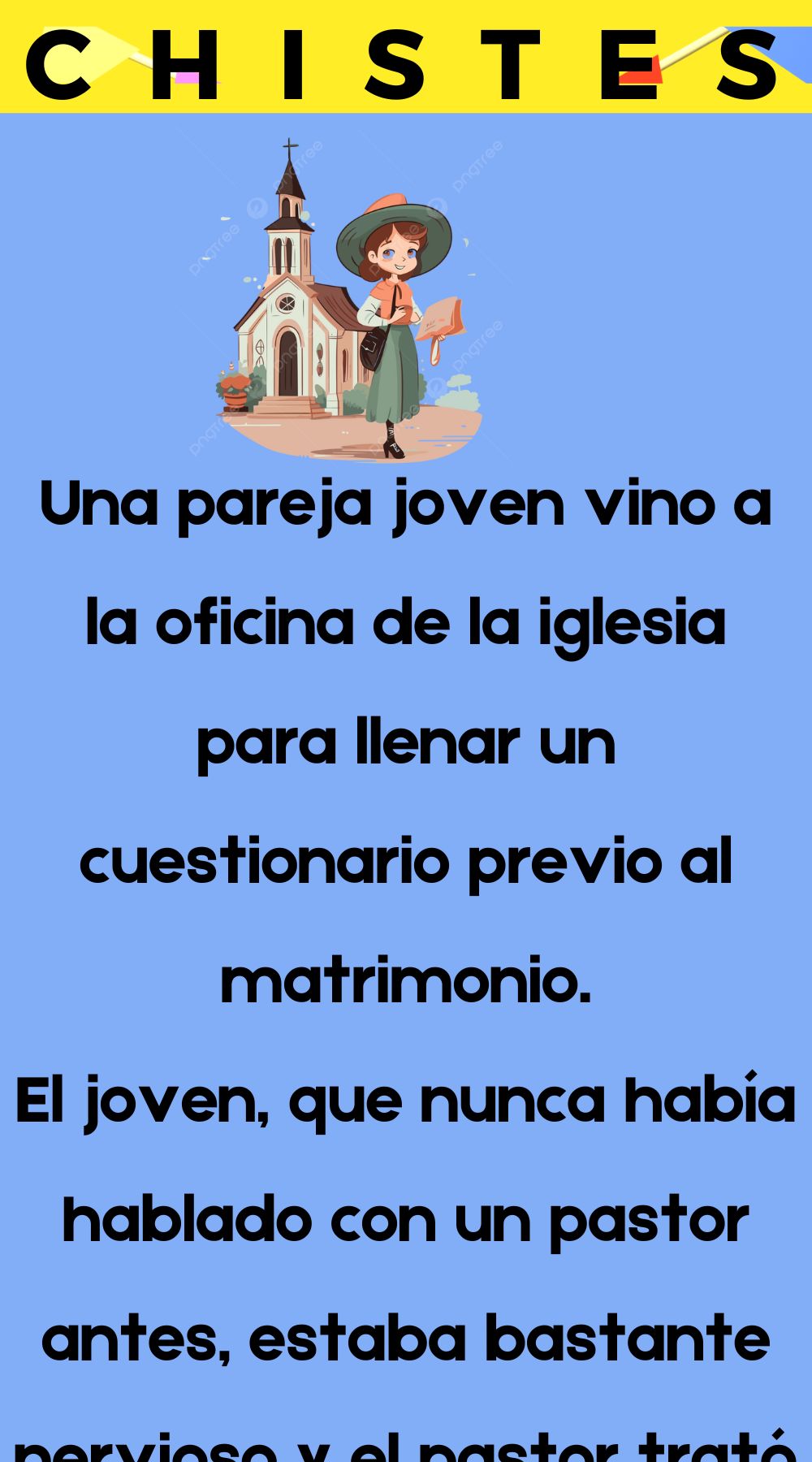 Una joven pareja entro a la oficina de la iglesia