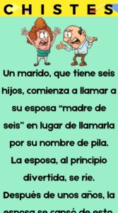 Un marido comienza a llamar a su esposa